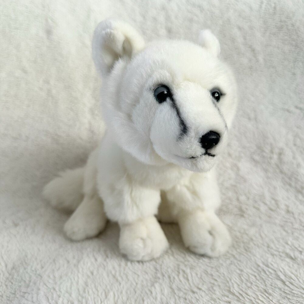 SOS Save Our Space Classic Arctic Fox Plush Realistic Leosco Stuffed Animal HTF